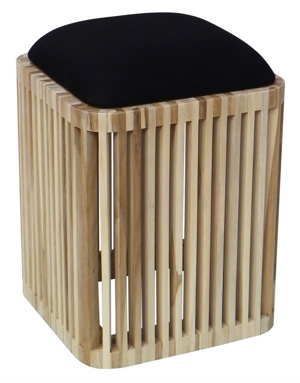 BUMMY SQUARE STOOL WITH CUSHION 