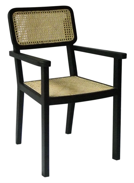 JOLLY CANE ARMCHAIR WITH SQUARE BACKEREST	