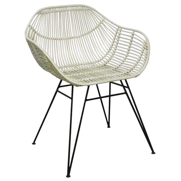 PRITE NATURAL DINING CHAIR IN BLACK LEG